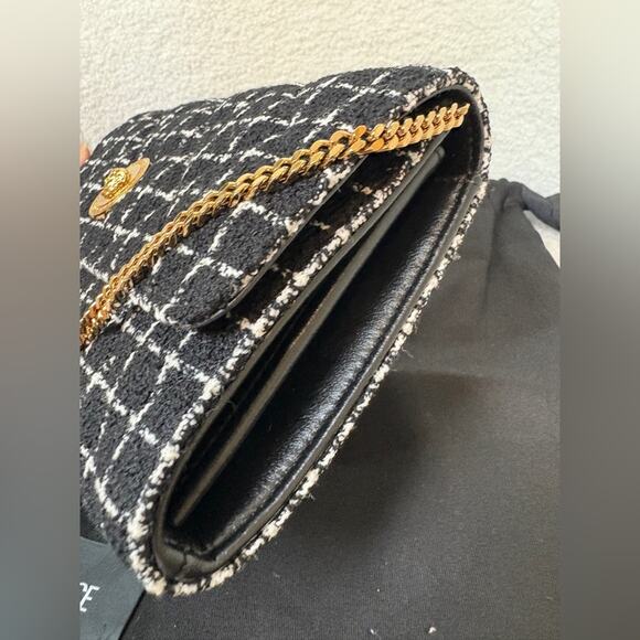 Versace Medusa Black and White Checkered Women's Bag NWT - Picture 4 of 8